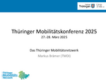 Das Thüringer Mobilitätsnetzwerk - Markus Brämer, stellvertretender Abteilungsleiter 4 und Referatsleiter 41 | Verkehrspolitik, Umwelt, EU- und verkehrsträgerübergreifende Aufgaben im TMDI