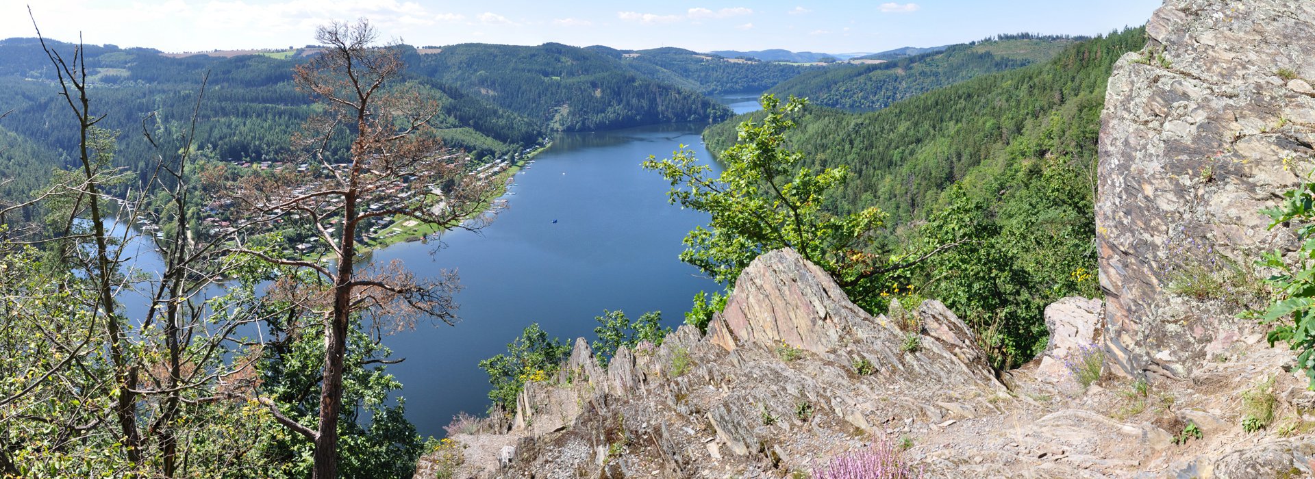 Thüringer Meer Thüringer Meer, Blick vom Bockfelsen